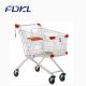 Custom Logo Supermarket Shopping Trolley Steel Tube And Wire Material