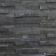 Black Slate Culture Stone For Decorative Wall , Slate Ledgestone Stacked Stone
