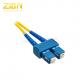 SC to SC Duplex Fiber Optic Patch Cord 9 / 125 μm Singlemode for Terminal Box