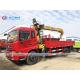 Dongfeng 190HP Truck Mounted XCMG 8 Tons Straight Boom Crane