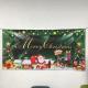 Merry Christmas Outdoor Advertising Banners Polyester Backlit Vinyl Customized Color