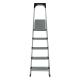 Silver Foldable Aluminum Ladder Anti Slip  Wide  Top 5 Steps EN131 GS Certificated