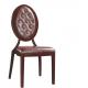 YLX-6020 Wood Imitation Aluminium/Steel Tube Oval Back Hotel Banquet Chair