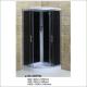 Mirror Black Gray Glass Shower Cabin with Shower Hand Six Jets Computer Panel