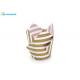 Striped Printing Greaseproof Paper Muffin Cases , Bottom 2 Inch Baking Cups