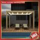 high quality outdoor villa Aluminum Motorized Opening louvered shutter Roof gazebo pavilion shelter Pergola