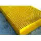 Yellow Fiberglass Grating Panels For Chemical Plant Walkway Platform