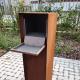 Metal Letter Box Corten Steel Sculpture Outdoor Art Polishing Craft