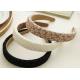 GLH020 Romantic lace relief print elastic flower headband hair hoop headband sponge