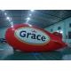 Custom Advertising Inflatable Red Airship Blimp Zeppelin With Full Printing