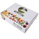 Corrugated color printing fruit packing paper box with divider