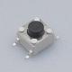 White Case Black Button 6mm Momentary Push Button Switch 4 Pin Terminal