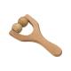 Woman Natural Wooden Muscle Roller , Custom Acupressure Hand Roller