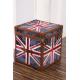 classical old style antique canvas fabric UK flag case furniture
