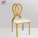 Butterfly Back Stainless Steel Chair And Table Golden Wedding Banquet Chair