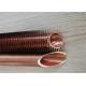 Copper Plate Fin Heat Exchanger Tube ASTMB68 GB T19447 Standard