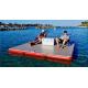 PVC Inflatable Island Floating Yoga Mat Inflatable Swim Platform Raft