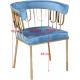 High Density Sponge Cushion 78cm Modern Dining Chairs