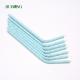 Light Blue Disposable Biodegradable Paper Straw Bendable 150mm For Gifts Store