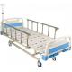 Four Silent Wheels With Cross Brakes 3 Function Manual Medical Bed
