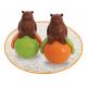 Speakers Tumbler Cute Pet Toys Sound And Light Ball Bear 4.2V With Led Light