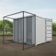 Galvanized Steel Modular Converted Shipping Containers Homes Customizable