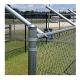 Modern Stylish Galvanized Chain Link Fence with Diamond Top Durable and Sturdy