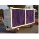 Aviation Airport Baggage Trolley , Cart Airport Luggage Trolley With Canopy