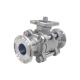 304/316 Stainless Steel 3PC Quick Installation High Platform Ball Valve for Water Media