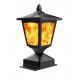 15lm Solar Post Flame Light Outdoor Solar Fence Post Lights Wih Flickering Flame