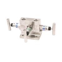 100C Instrument Manifold Valve Three Valve 5000 Psi Flange 1/2'' Female NPT