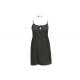 Jacquard Ladies Night Dresses Sleepwear Woman Black Satin Cami Dress Eco Friendly