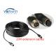 Male female head waterproof DVR Accessories 4 pin camera and recorder connector extension cable