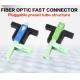 SC APC Fiber Optic Fast Connector OFNR Flame Retardant Easy Push Low Loss 0.2
