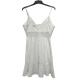White Custom Womens Dresses / Lace And Embroidered Dress Soft Fabric BS191203