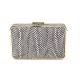Pearl Fish Pattern Ladies Leather Clutch Bags Hardcase Shaped Zipper Pouch