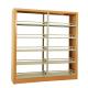 Wooden Plate 6 layers Bookstore Metal Shelves