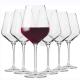 Custom Hand Blown White Wine Glasses Clear Burgundy Wine Glasses