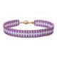 Purple Seed Shades Handmade Bead Bracelets Boho Style Set