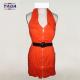 Fashion deep sexy blouse cheap v neck dress ladies casual dresses pictures with belt