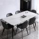 Prevent Scratches Minimalist Marble Dining Table And Chair Combination