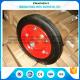 Tubeless Solid Rubber Wheelbarrow Tyres 13inches Red Color Skidding Resistant