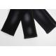 11.4  Oz Black And Black Backside Crosshatch Slub Denim Jeans  Fabric