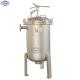 Sanitary water treatment milk beverage liquid filtration single multiple stainless steel bag filter housing