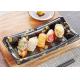 Food Grade PS Rectangle Sashimi Platter Trays Sushi Disposable Plastic Packaging