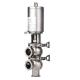 WZ Sanitary Stainless Steel 3 Way Pneumatic Stop Reversing Valve for Your Requirements