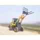1.5 ton quick coupler wheel loader with bucket and pallet fork
