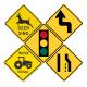 Manufactured Customized Road Safety Signs Board with Reflective Tape 10cm-25cm