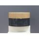 50ml 100ml Bamboo Glass Cosmetic Jar Empty Body Butter Containers With Paper Box