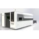 CNC Fully Enclosed Fiber Laser Cutting Machine For Metal Sheet Double Platform